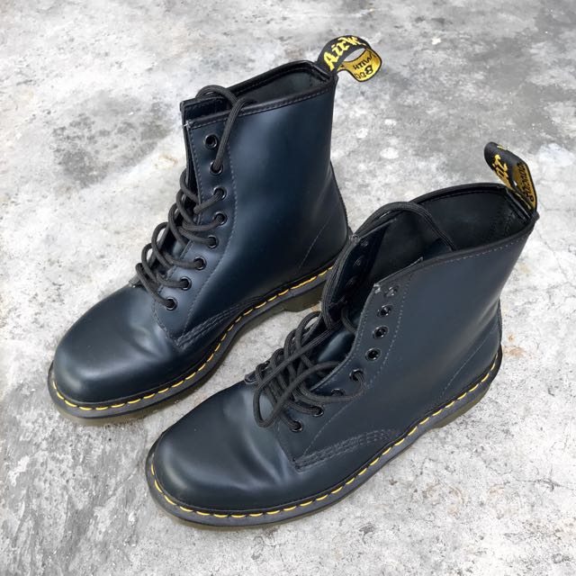 ORI DR MARTENS High Cut Boots in Navy Blu Marin Men s