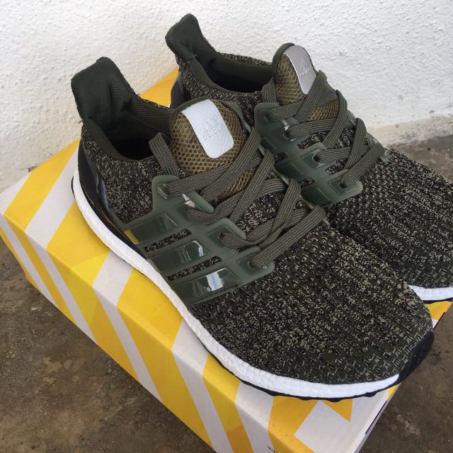 Adidas Ultra Boost 3.0 Olive Green Men s Fashion Footwear
