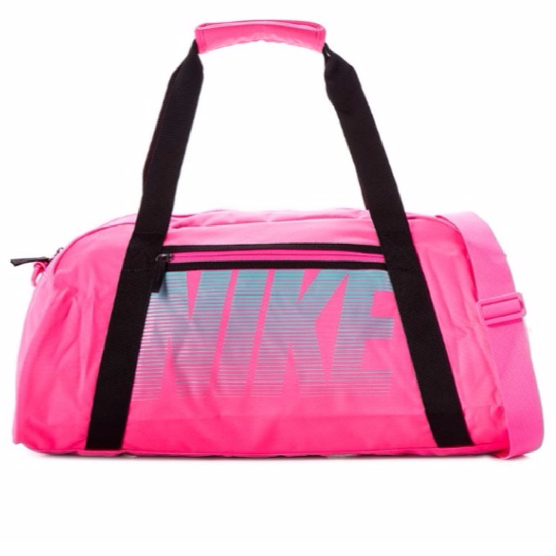 Auth. Nike Gym Club Women's Training Duffel Gym bag Pink/black, Women