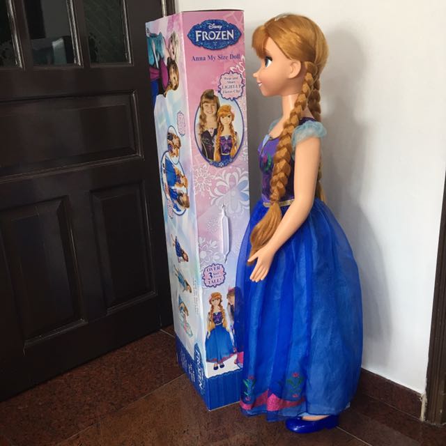 My size frozen anna doll clearance