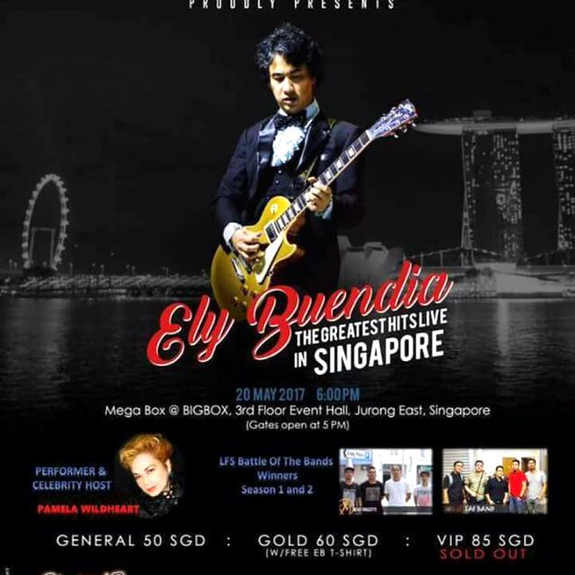 ELY BUENDIA Goldticket, Tickets & Vouchers, Event Tickets on Carousell