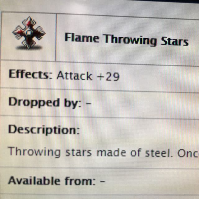 Flame Throwing Stars Maplesea Aquila, Video Gaming, Video Game Consoles