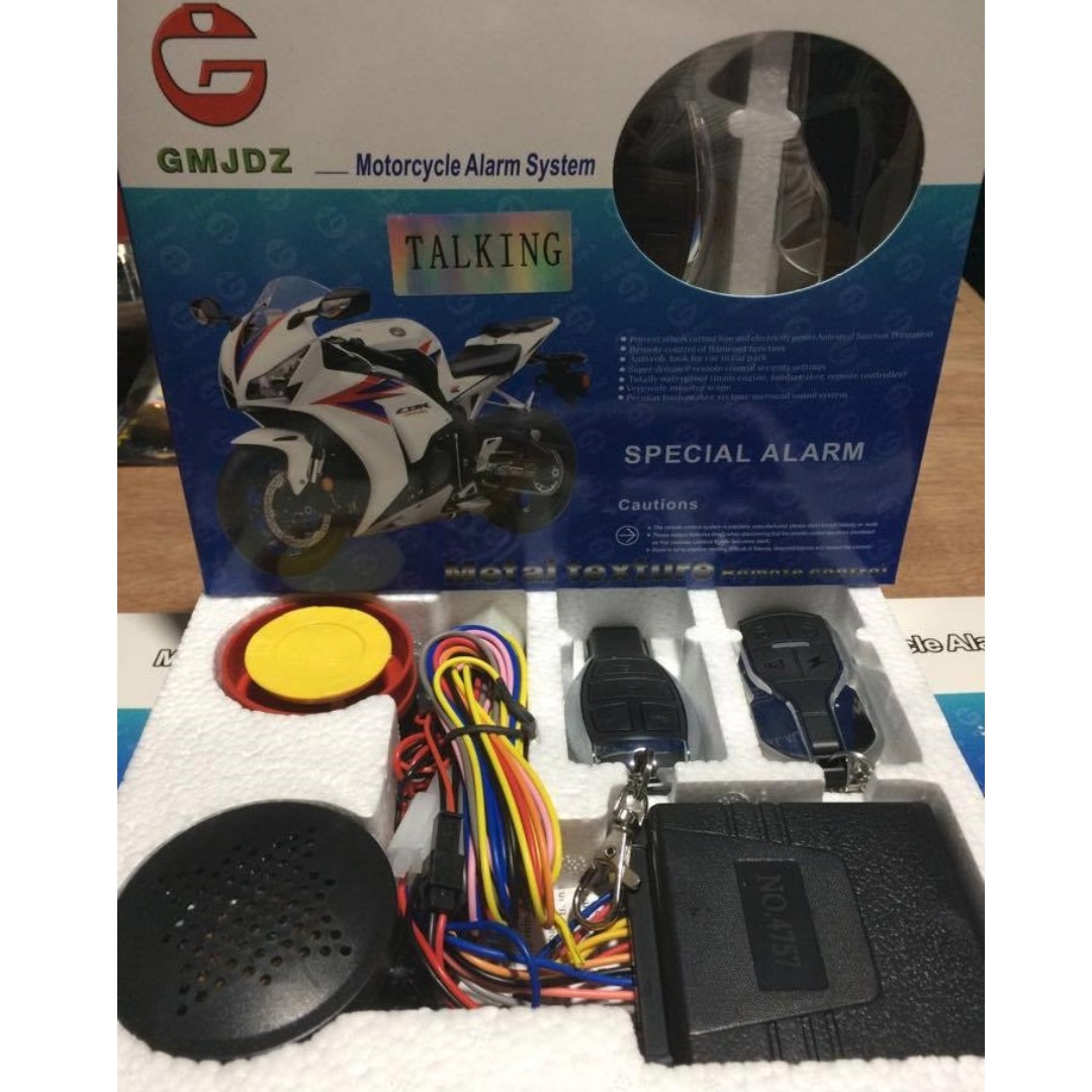 talking alarm for motorcycle