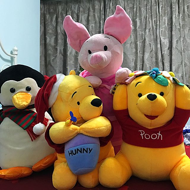 Pooh Friends Plushies Collection Set Babies Kids Toys Walkers On Carousell