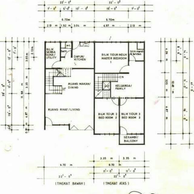 Rumah Teres Dua Tingkat Corner Lot Property For On Carou