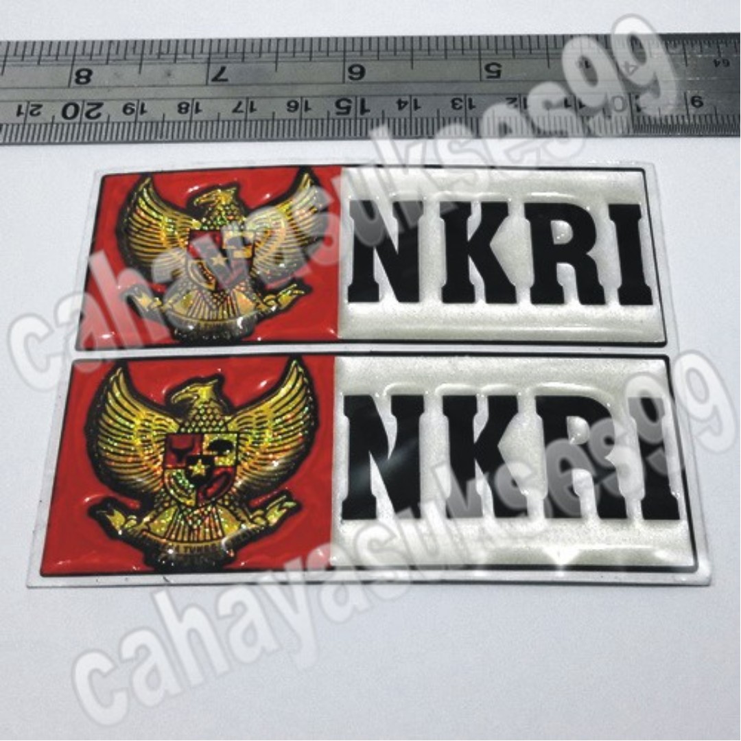 Sticker Timbul Bendera Merah Putih Garuda Nkri Segi Empat