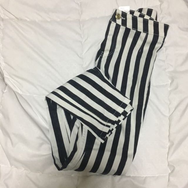 Striped Pants, Women's Fashion, Bottoms, Other Bottoms on Carousell