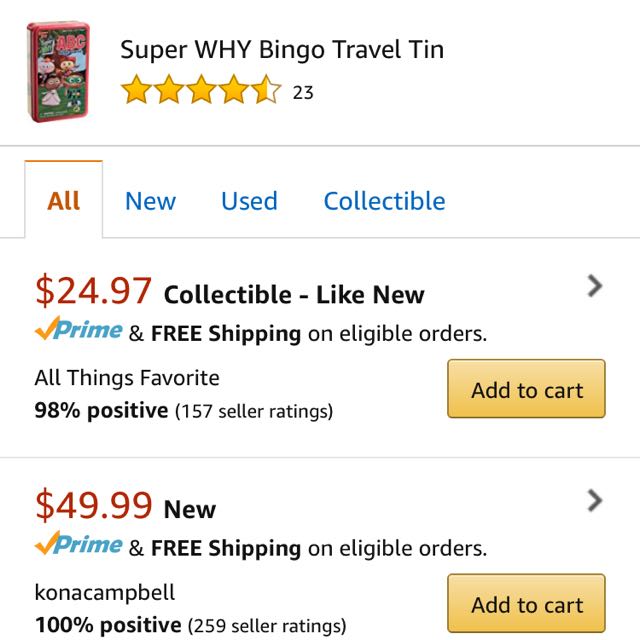 Super why bingo game hobbies toys toys games on carousell