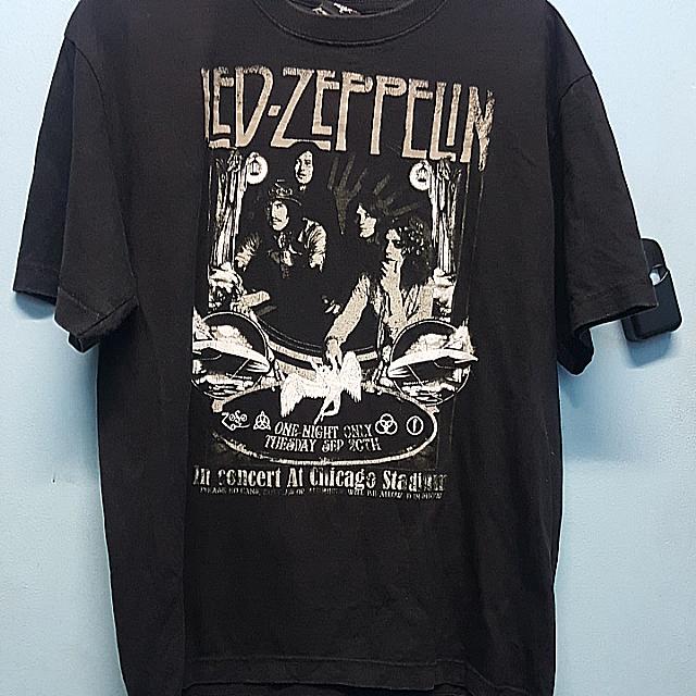 Vintage Led Zeppelin Chicago Concert Tshirt, Men's Fashion, Tops & Sets