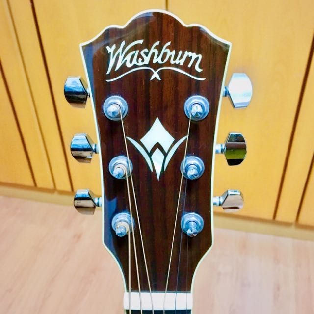 Washburn WD10CE Dreadnought Cutaway Acoustic Electric Guitar, Hobbies