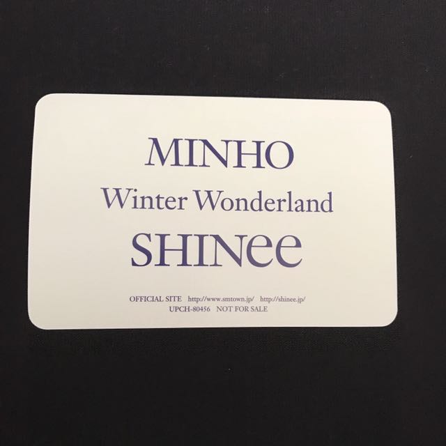 Shinee Winter Wonderland Japanese Album Minho Pc Entertainment