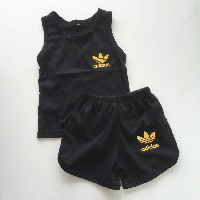 girls adidas short set