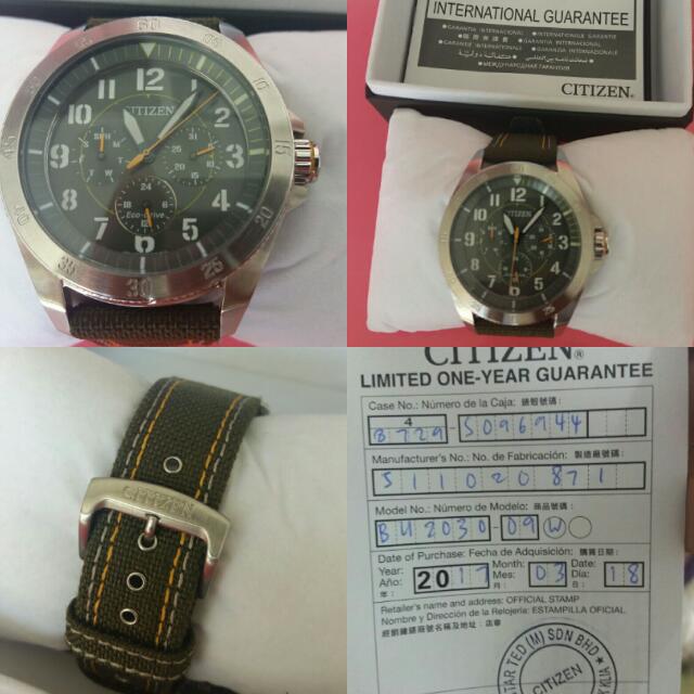 Citizen limited deals one year guarantee