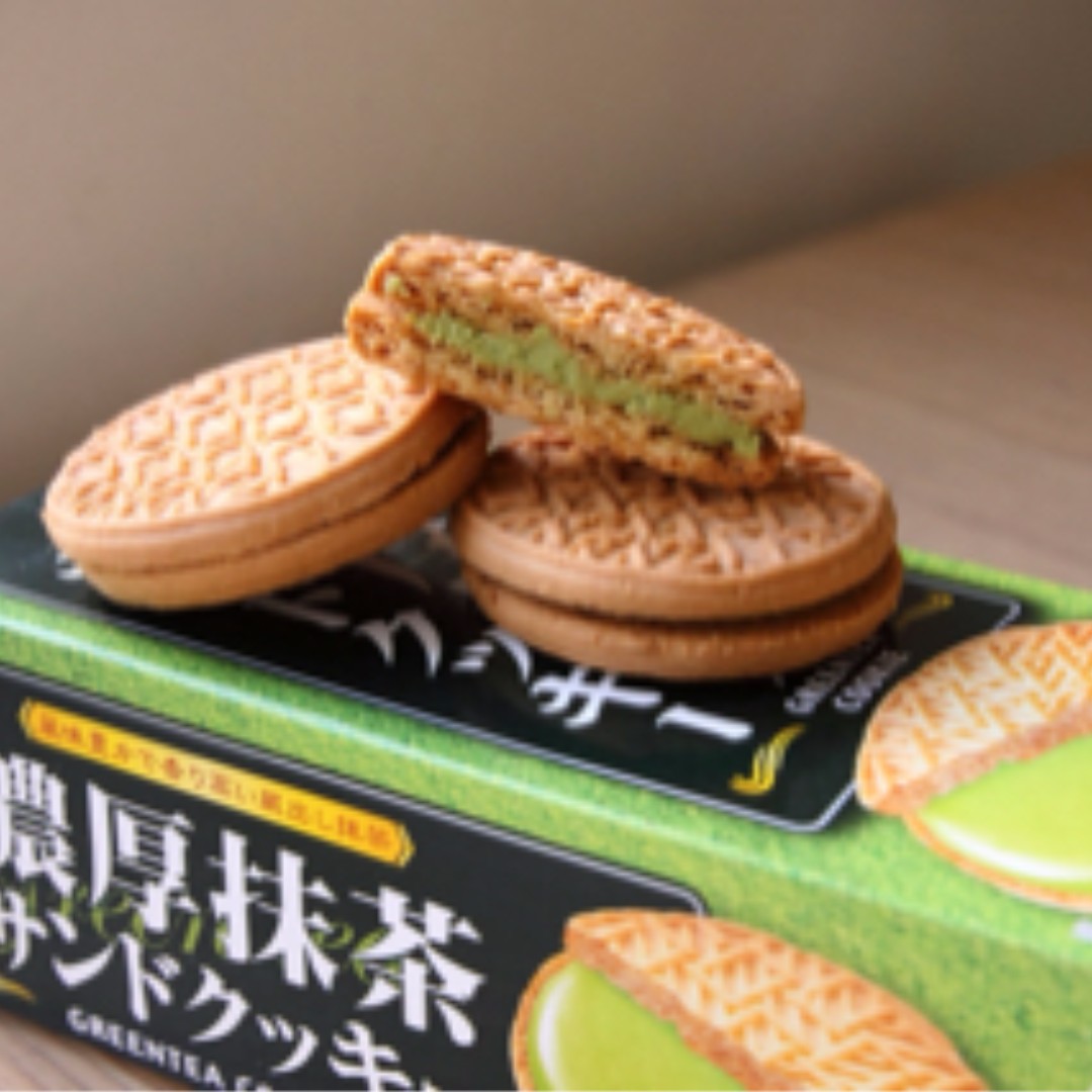 [Directly from Japan!] Furuta Matcha Green Tea Sandwich Cookies, 87 g