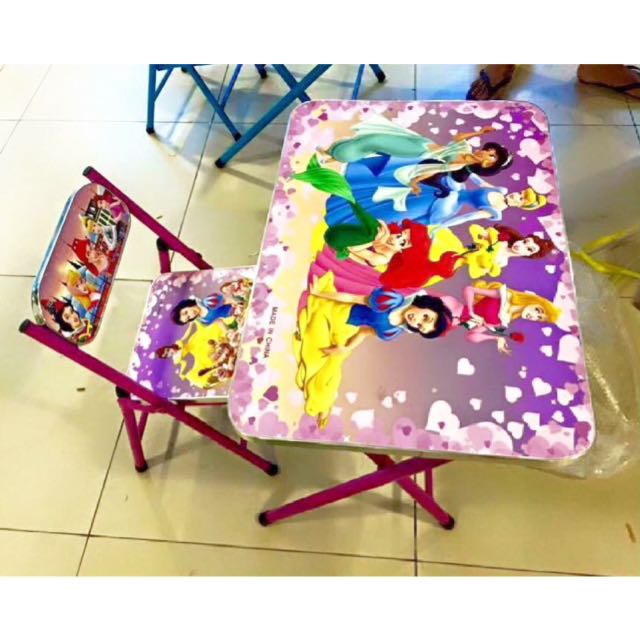 Disney Princess Table & Chair, Babies & Kids, Baby Nursery
