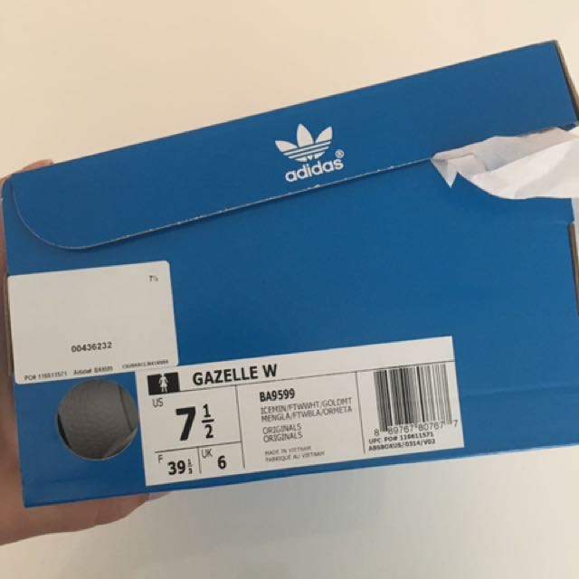 Ice mint adidas gazelle Size 7.5 Women s Fashion Shoes on Carousell
