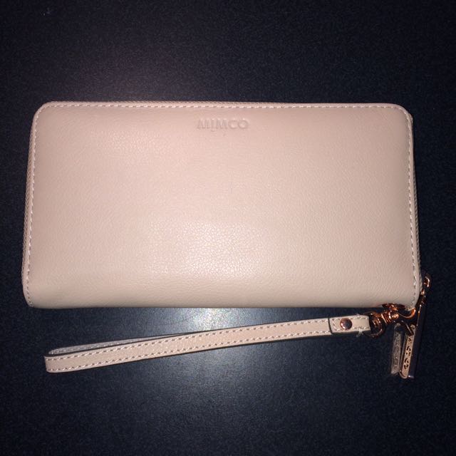 MIMCO Nude/Rose Gold Supernatural Zip Wallet, Women's Fashion, Bags
