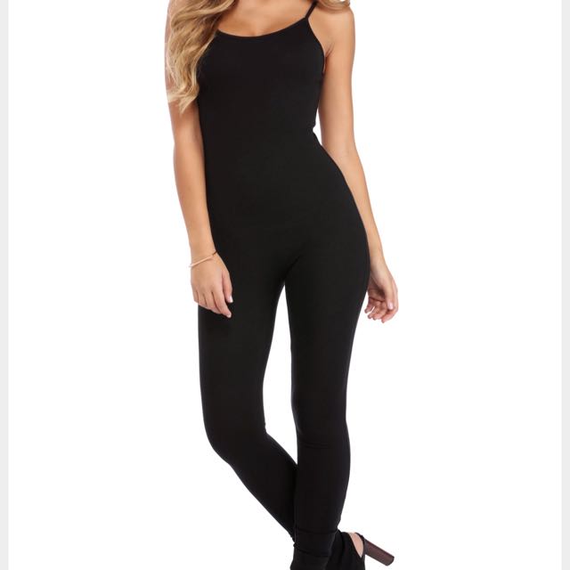 Forever 21 black jumpsuit clearance