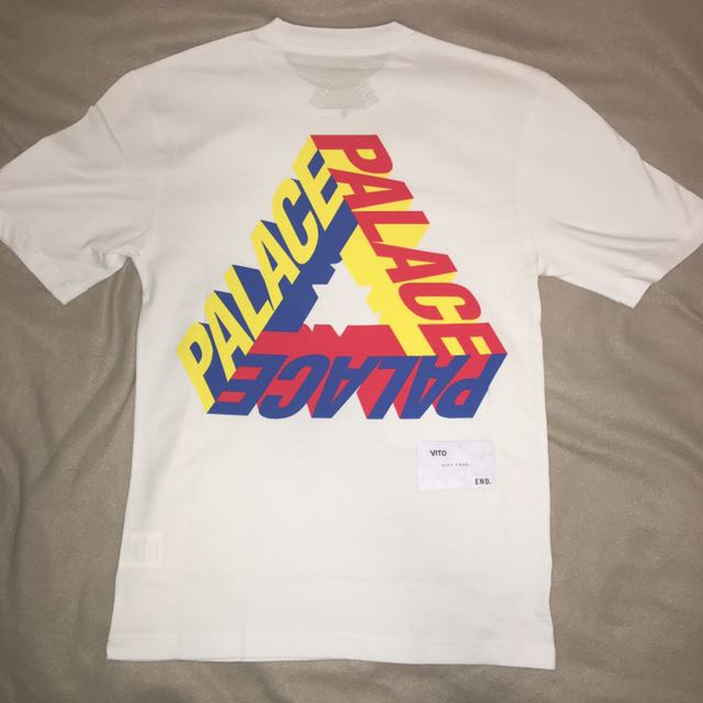 Palace P3D Tee White Small, Men's 