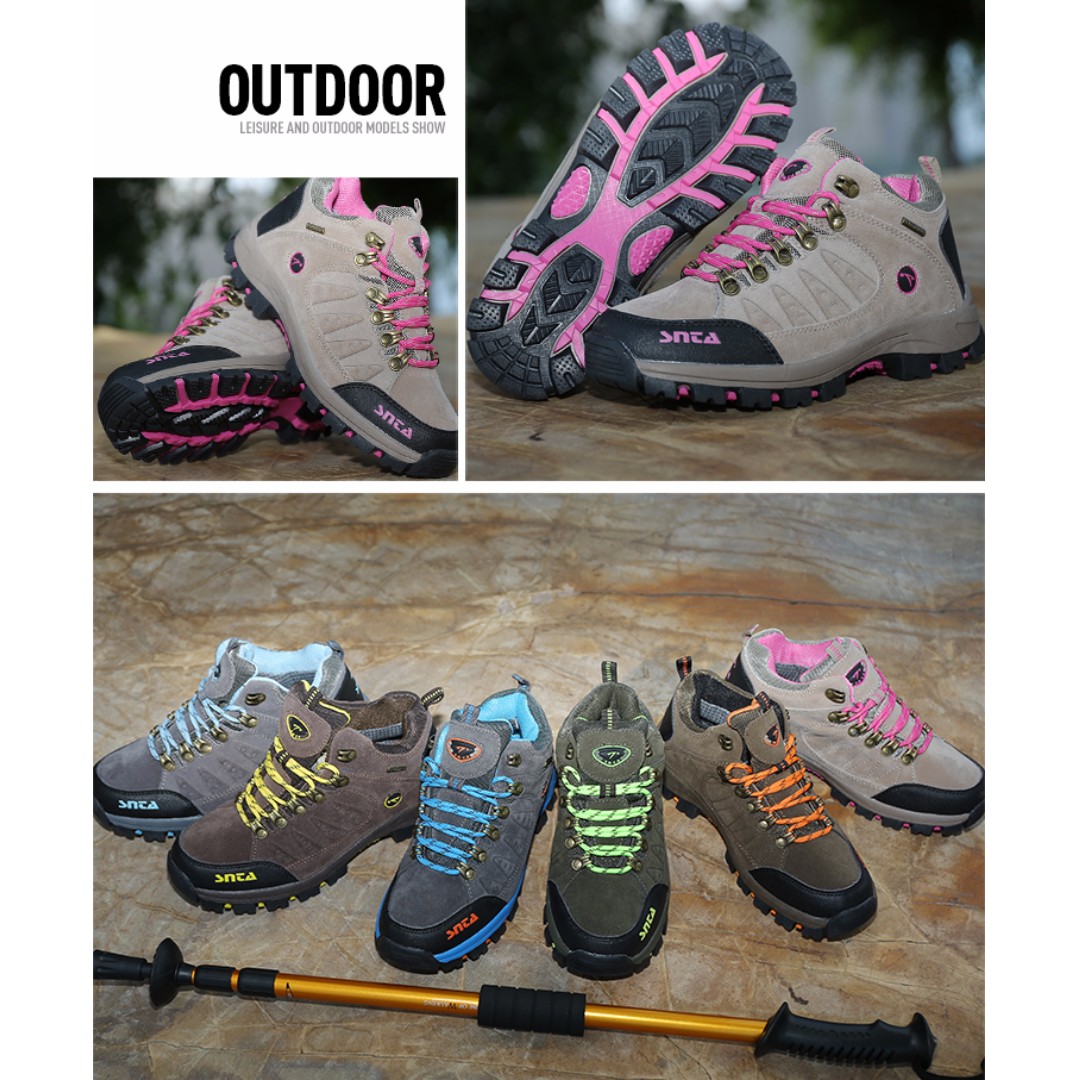 Sepatu Gunung Hiking Wanita Snta 607 Waterproof Olah Raga Baju Olahraga Di Carousell
