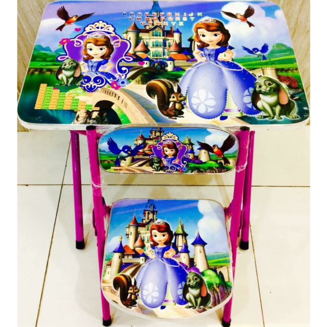 Sofia the first table and chairs cheap