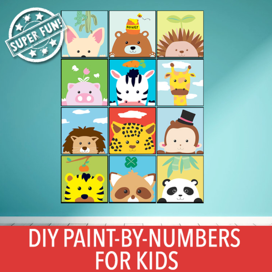 Zodiac Series Diy Oil Painting By Numbers For Kids Fun