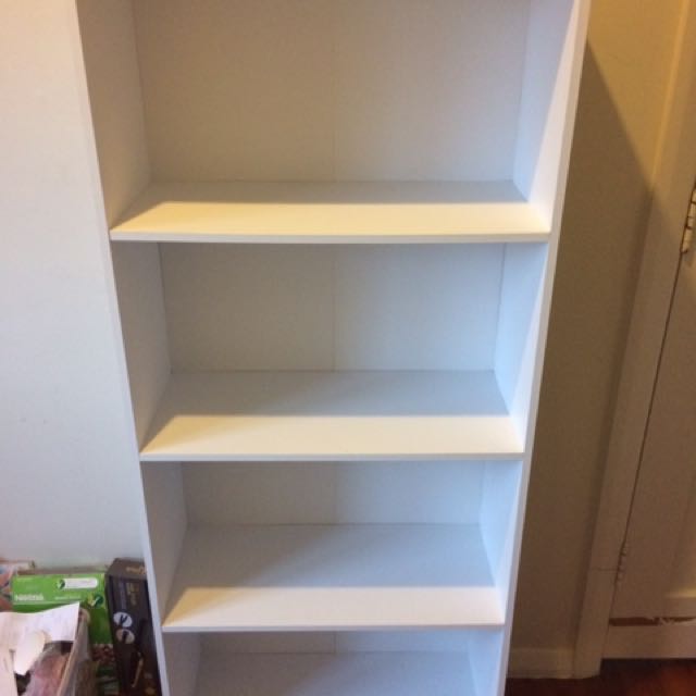 4 Tier Bookshelf White Home Furniture On Carousell