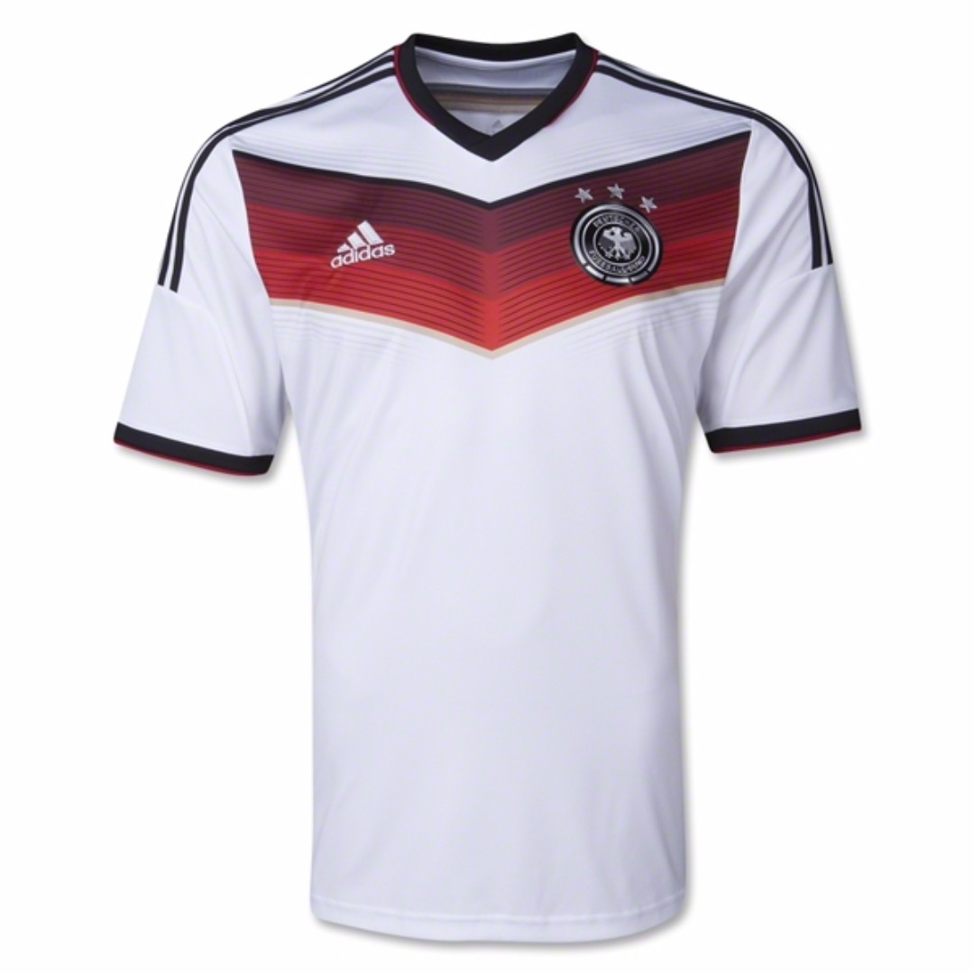 Authentic adidas Climacool Germany 2014 3-Star Home Shirt, Sports, Sports  Apparel on Carousell