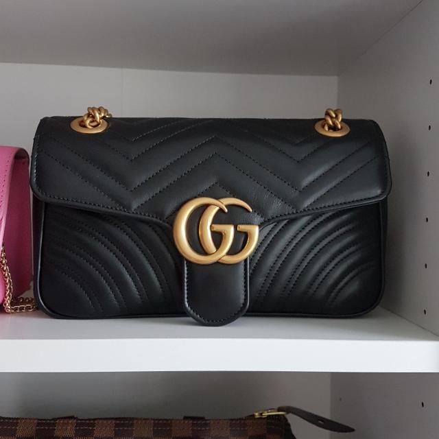 how to tell if a gucci marmont bag is real
