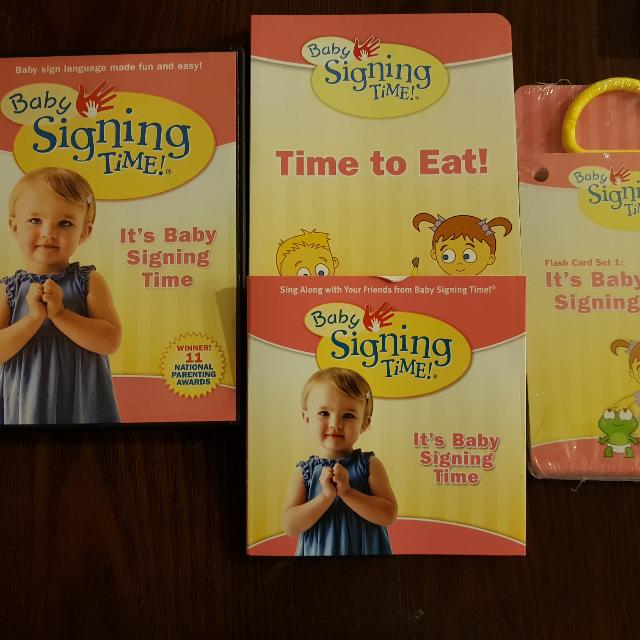 Baby Signing Time Volume 1 4 Full Sets Babies Kids Going Out Other Babies Going Out Needs On Carousell