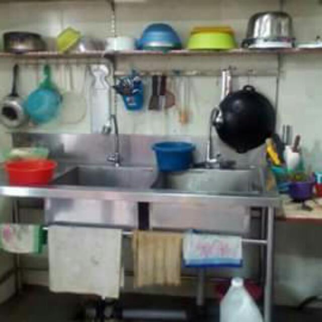 Barangan Restoran Untuk Dijual Brg2 Stainless Steel Dapur 2 Barangan Restoran Untuk Dijual Brg2 Stainless Steel Dapur 2 Sinki Double Meja Kerja Stall Mee Canai Minuman Barang2 Lain Tv Led