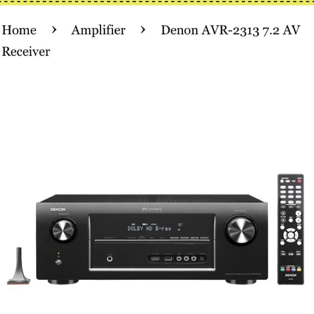 Denon AVRS500BT Channel AV Receiver AVRS500BT B&H Photo