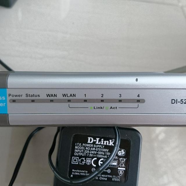 D Link Router Di524 2 4ghz 802 11g Electronics Computer Parts Accessories On Carousell