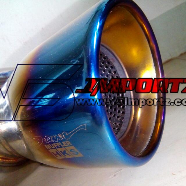 HKS Chambered Muffler Free Flow Large Can Medium Small V5importz, Car