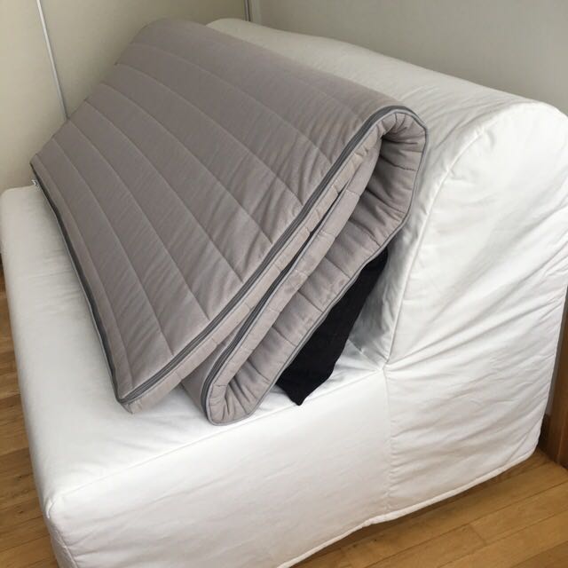 Ikea sofa bed futon with additional mattress pad Furniture Home Living Furniture Sofas on Carousell