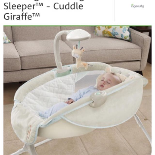 Ingenuity Moonlight Rocking Sleeper Cuddle giraffe, Babies & Kids