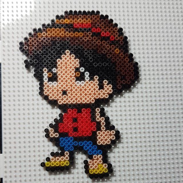 One Piece Luffy Design Craft Handmade Craft On Carousell Here is a trafalgar law bead sprite from the one piece gigant battle ds game. one piece luffy