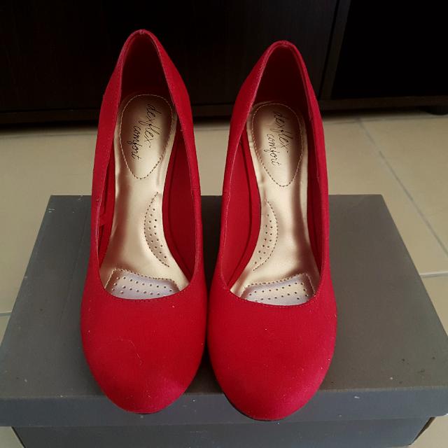 Payless Red Wedge Shoes, Women's 