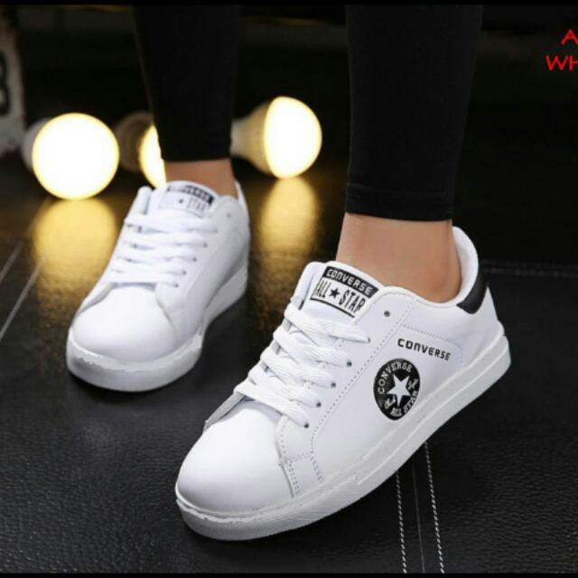 Sepatu Converse Putih Hitam Olshop Fashion Olshop Wanita Di Carousell