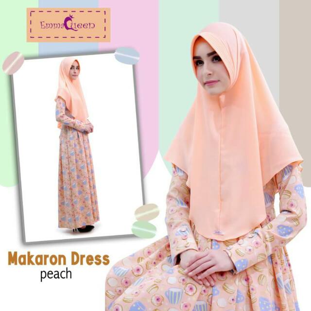 Set Baju Muslim Macaron Dress By Emmaqueen Gamis Baju Muslim Wanita Long Dress Syari Busui Friendly Olshop Fashion Olshop Muslim Di Carousell