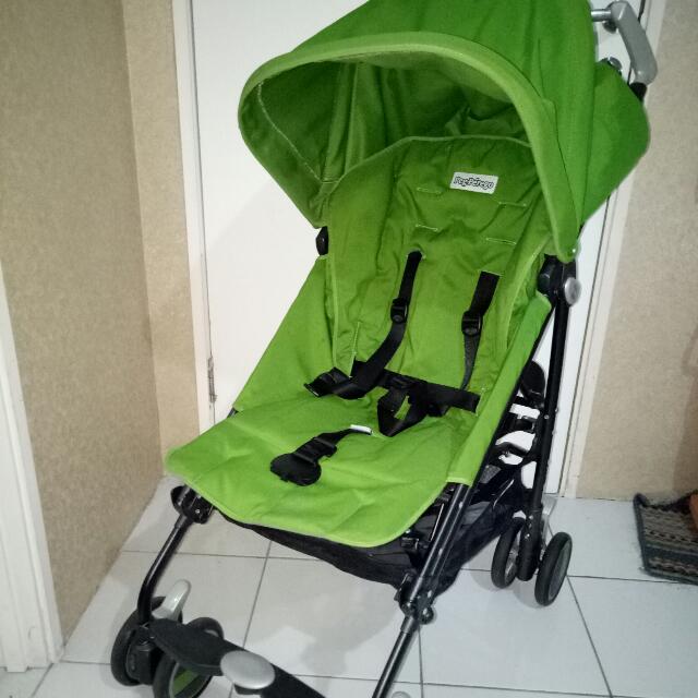 peg perego stroller green
