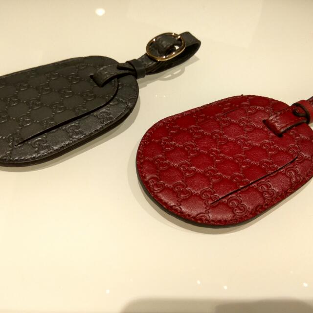 Gucci luggage hotsell tags
