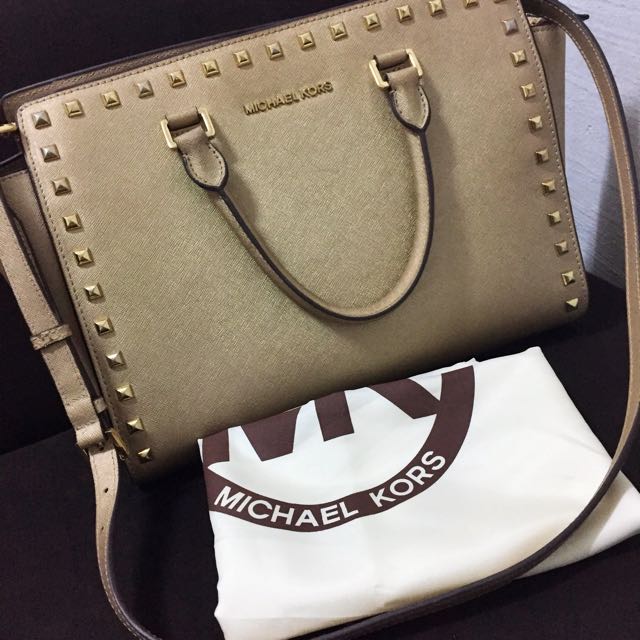 michael kors selma studded large