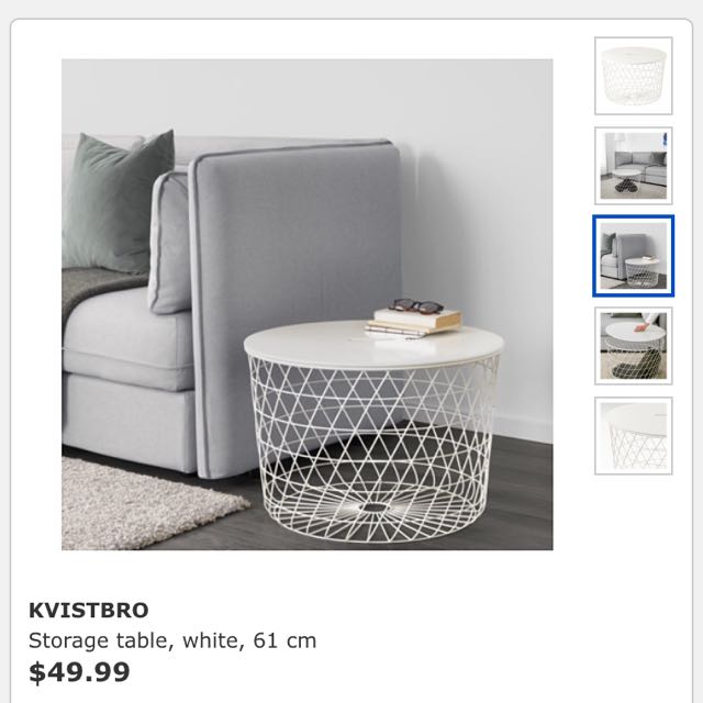 Ikea Kvistbro Coffee Table Side Table Home Furniture Furniture
