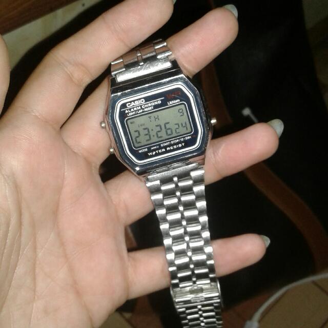 Jam best sale casio silver