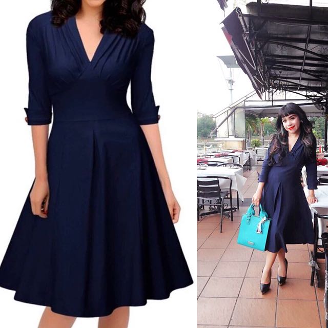 Kate Middleton Inspired Blue Navy Dress Women S Fashion Clothes Kate Middleton Inspired Blue Navy Dress Women S Fashion Clothes Dresses On Carou