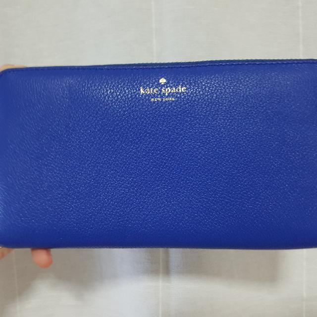 Royal blue kate spade wallet new arrivals