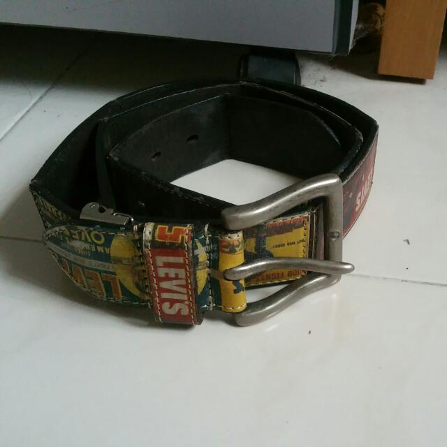 LEVI'S VINTAGE LEATHER BELT, Men's Fashion, Watches & Accessories, Belts on  Carousell