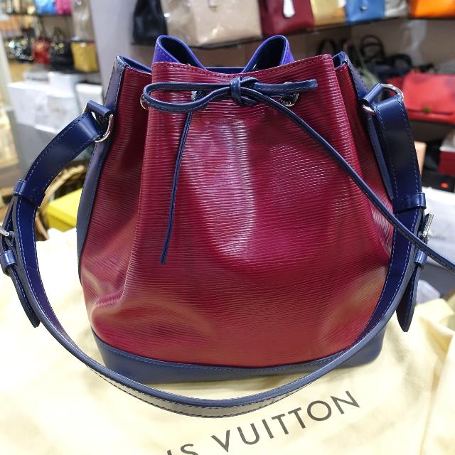 Authentic Louis Vuitton Tri-Color Petit Noe Epi Leather