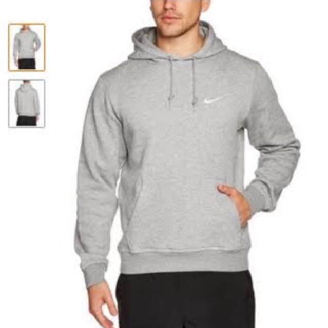 grey nike hoodie mens